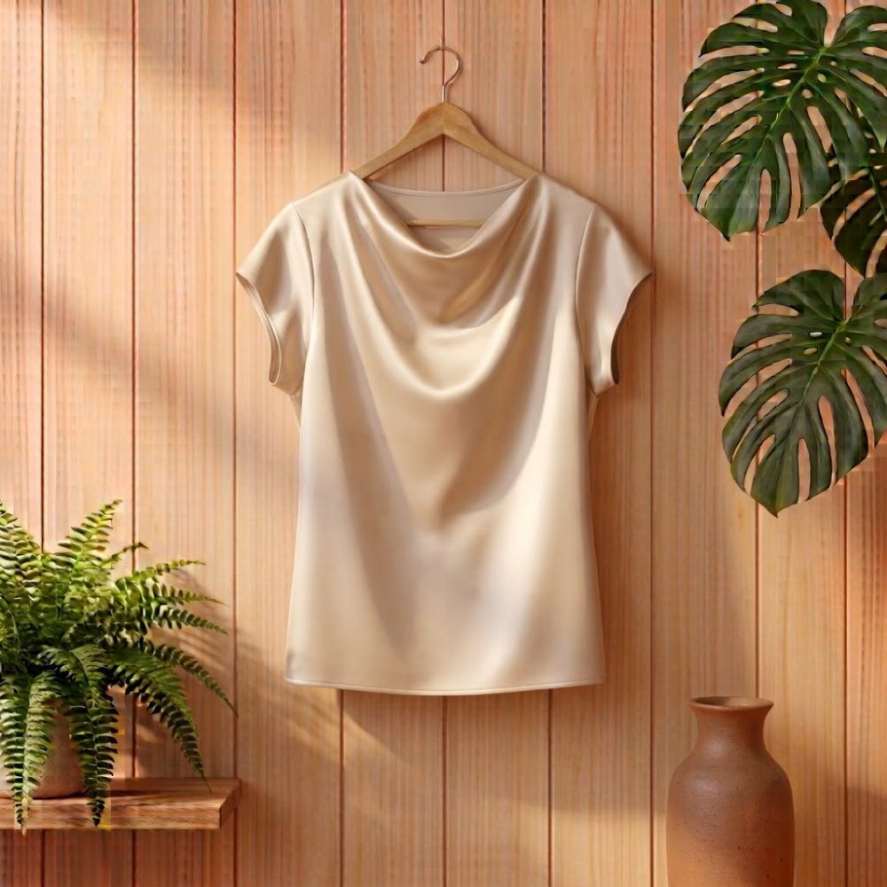 Blusa satinada