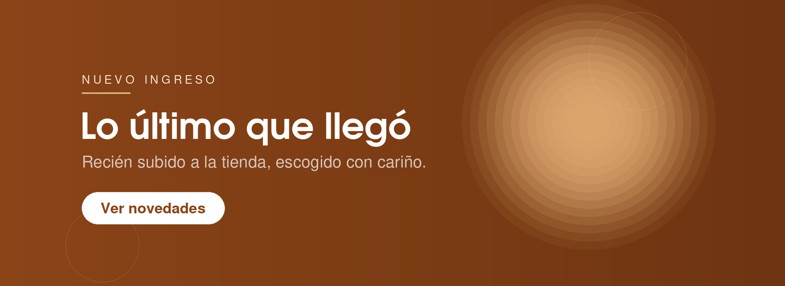 Lo último que llegó, recién subido a la tienda.